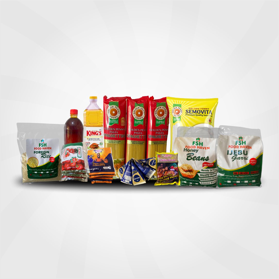 ₦25k Family Foodstuff Bundle – Essentials Pack